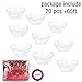 GIKPAL Clear Fillable Ornaments Ball - Pack of 20 PCS Individual Transparent Plastic Craft Ornaments 80mm for DIY Christmas and Party Decor