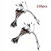 Z&T 130pcs Solderless Flexible Breadboard Jumper Wires Kit Male to Male 12 16 20 25cm Optional, Multicolored Arduino Wires Dupont Ribbon Cables for DIY Electronic Projects Raspberry PI