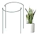 Feitore Plant Support Stakes, 2 Pack Metal Garden Plant Supports Plant Support Cage Half Round Plant Support Ring Garden Flower Plant Supports for Tomato, Peonies, Roses, Hydrangea 9.8