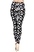 VIV Collection Plus Size Print Fashion Leggings, Snowflake Red