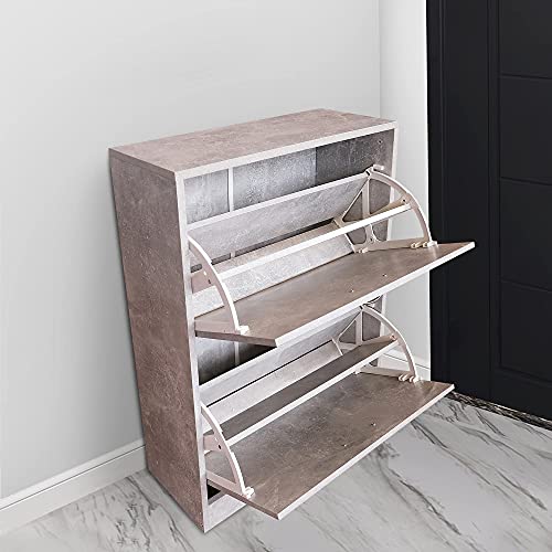 KD ModySimble Modern Shoe Storage for Entryway, 2 Tier Floor
