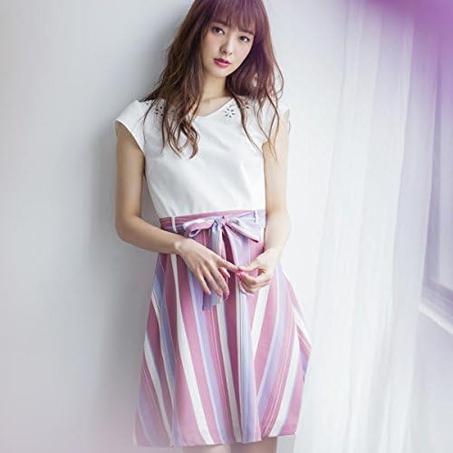 Amazon Co Jp ミッシュ マッシュ Misch Masch ストライプドッキングワンピース ピンク系 M 服 ファッション小物