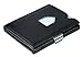 EXENTRI Leather Trifold Wallet - RFID Blocking w/Stainless Steel Locking Clip (Black)