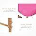 Birsppy Uenjoy Massage Table 84'' Professional Folding Massage Bed Deluxe Model with Extra Width, Ultra-Thick Sponge, PU Leather Surface & Additional Accessories, 2 Fold, Pink