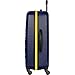 Nautica Ahoy Hardside Expandable 4-Wheeled Luggage-28 Inch Checked Size, Navy/Yellow, 28