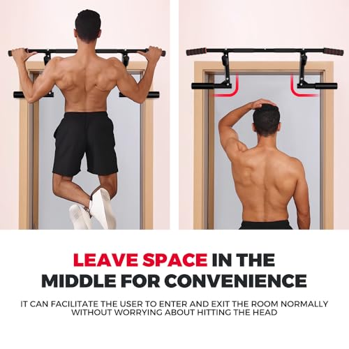 ONETWOFIT Pull Up Bar for Door Frame, Door Pull Up Bar with 6 Holes Design, Pull Up Bar 2026 Strength Training, for Home (up to 210 kg)