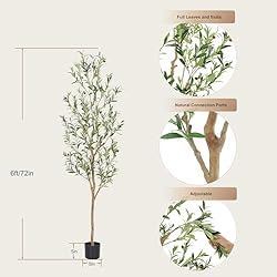 Bellacat Faux Olive Tree 6ft，Olive Trees