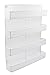 TQVAI 4 Tier Wall Mount Spice Rack Organizer Large Kitchen Spice Storage Shelf, White