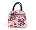 wonderful flower Insulated Lunch Box Cooler Bag lunch bag flower (016Pink)