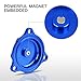 NICECNC Blue Engine Oil Filtrar Cover Cap Plug Powerful Magnet Embedded Compatible with Suzuki DRZ400,DRZ400E,DRZ400S,DRZ400SM 2000-2021,KFX400 2003-2006,Quadsport Z400 LTZ400 LTZ400Z 2x4