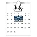 TF Publishing 19-6204A July 2018 - June 2019 Black & White Script Monthly Wall Calendar, 9 x 12
