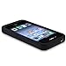 Compatible With Apple iPhone 4 4G Black Silicone Rubber Soft Case