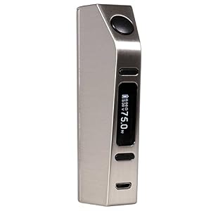 Eleaf Aster 75 Watt Box MOD, Riccardo e-Zigarette – Akkuträger, silber gebürstet