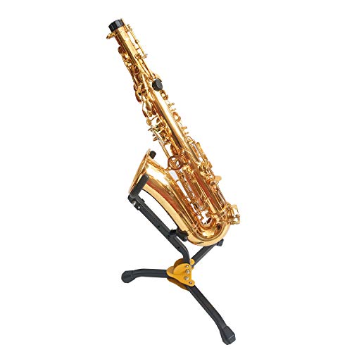 Alto/Tenor Sax Stand - Foldable(12") & Adjustable - Triangle Base Design by KUWAN - Thumbnail 4