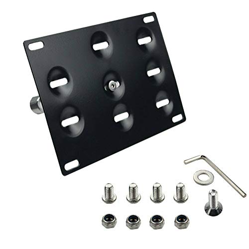 Fudoray Front Bumper Tow Hook License Plate Mount Holder Frame Bracket Mounting for BMW F30 F31 F10 F07 F11 F15 F16 F22 F25 F26 F32 F33 F36 525i 328i 528i 320i 428i 330i