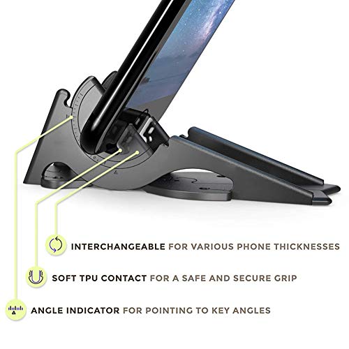 Per Newly Cell Phone Stand, Multi-Angle Adjustable Card-Type Stand Portable Photography Tripod Cell Phone Holder