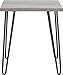 Ameriwood Home Owen Retro End Table, Sonoma Oak/Gunmetal Gray