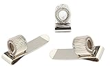Stainless Pen Holder Clip for Notebook and Clipboard with Spring Fits Almost All Pen Size,10 Pack from Devis