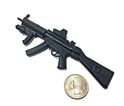 1/6 Scale MP5SD5 Submachine Gun SWAT H&K German Miniature Toy Guns Model Fit For 12