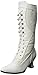 Ellie Shoes Women's 253 Rebecca Victorian Boot, White, 10 M US