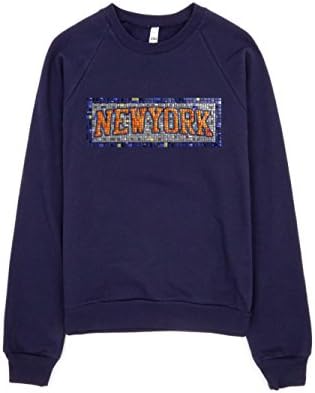 New York Mosaic Sweatshirt (Navy, Medium)