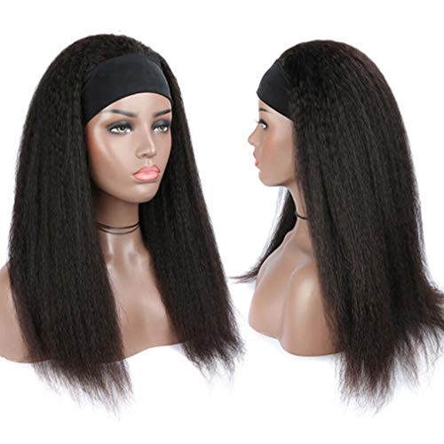 Bestsojoy-Kinky-Straight-Headband-Wigs-10A-Italian-Yaki-Straight-Human-Hair-Wigs-for-Black-Women-Glueless-None-Lace-Front-Wig-150-Density-Machine-Made-Half-Wig-14-Inch-Kinky-Straight-Headband-Wigs