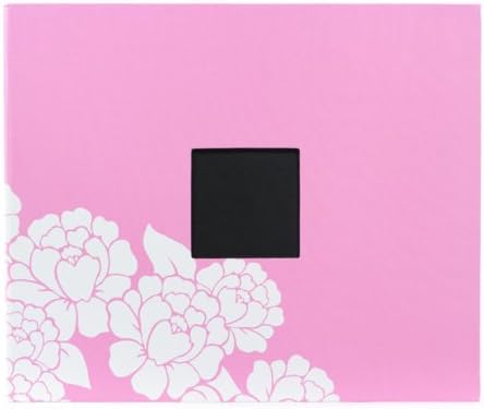 American Crafts Patterned Album D-Ring, 12 by 12-Inch, Blush Flower