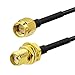 BINGFU SMA Male to SMA Female Bulkhead Mount RG174 Antenna Extension Cable 1m 3 feet 2-Pack Compatible with 4G LTE Router Gateway Modem Cellular SDR Dongle Receiver