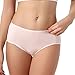 TEERFU 5Pack Womens Brief Soft Underwear Breathable Panties 5Colors X-Large