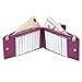 PEIUJIN Women's Genuine Wallet RFID Blocking Card Case Purse with Zipper Pocket (Purple)