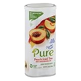Crystal Light Pure Peach Iced Tea Canister Packs..4 Canisters Naturally Sweetened
