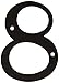 Deltana RN4-8U10B Solid Brass 4-Inch House Number 8 Board
