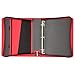 Five Star 1-1/2 Inch Zipper Binder, Ring Binder, Red (72356)