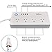WiFi Smart Power Strip Socket with Alexa,Weton Wireless Multi-Plug Timer Switch Power Strip Surge Protector with 4 AC Outlets 4 USB Port Remote Control Via Free App for IOS/Android Smart Phone/Tablets