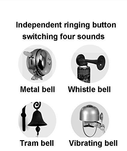 image for LESOVI Bicycle Bell 120db Cycling Electric Bike Bell USB Rechargeable 