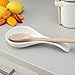 Home Basics (White) Ceramic Spoon Rest, 10.50