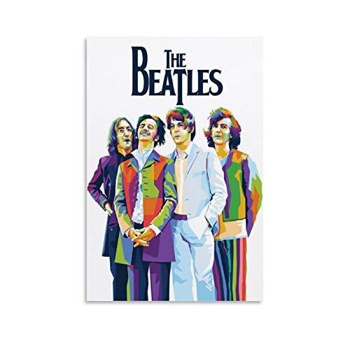XYDQ Poster décoratif sur toile The Beatles Band – Décoration murale pour salon, chambre à coucher – 60 x 90 cm - Les Beatles, Paul McCartney, John Lennon, RIngo Starr, George Harrison XYDQ Poster décoratif sur toile The Beatles Band - Décoration murale pour salon, chambre à coucher - 60 x 90 cm