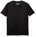 Under Armour Boys' Running Man T-Shirt, Black (001)/Laser Green, Youth Medium