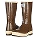 XTRATUF Men’s Fishing Watertight Latex Neoprene Arch Support Slip Resistant Traction Legacy Boots, 15in Insulated - Plain Toe, Copper/Tan, 10