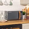 Russell-Hobbs-RHMD714G-17-L-700-W-Scandi-Grey-Digital-Microwave-with-5-Power-Levels-Wood-Effect-Handle-Dials-Clock-Timer-Automatic-Defrost-Easy-Clean-8-Auto-Cook-Menus Russell Hobbs RHMD714G 17 L 700 W Scandi Grey Digital Microwave with 5 Power Levels, Wood Effect Handle & Dials, Clock…