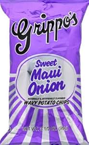Amazon.com: Grippo's Sweet Maui Onion Wavy Potato Chips 18ct
