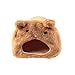 Rats Hamster Winter Warm Fleece Hanging Cage Hammock Cute Bear House with Bed Mat,Brown