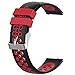 Fit for Samsung Galaxy Watch Active 2 40mm/ 44mm Watch Bands, POLAR IGNITE 20mm Silicone Quick Release Replacement Band Straps Wristbands Fit for Garmin VivoActive 3 Music Women Men (Pink Red)
