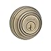Kwikset 99800-088 980 Single Cylinder Deadbolt Door Lock Set featuring SmartKey Security in Antique Brass