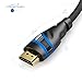 KabelDirekt – 3ft – 4K HDMI Cable (4K@120Hz & 4K@60Hz for a Stunning Ultra HD Experience – High Speed with Ethernet, Full Metal connectors, Blu-ray/PS4/PS5/Xbox Series X/Switch, Blue/Black)