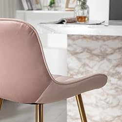 GBZB 24 Inches Gold Bar Stools, Velvet Counter