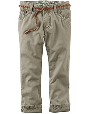 Baby Girls' Easy Fit Pants - Olive