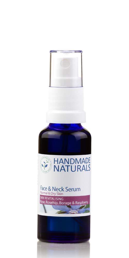 Handmade Naturals Revitalising Anti-oxidant Face and Neck Serum with Rosehip, Raspberry, Rose & Geranium