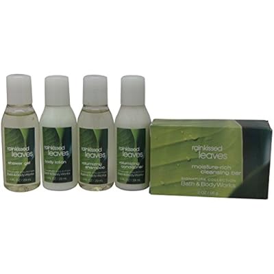 Bath Body Works Rainkissed Leaves Travel Set Shampoo,