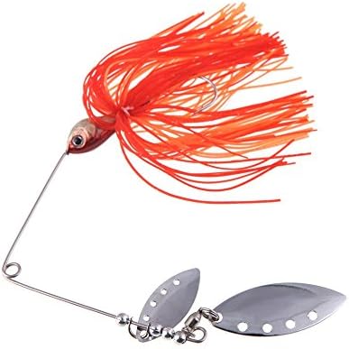 Fishing Lure Spinnerbait Crappie Fresh Water Shallow Water Bass Walleye Minnow Fishing Tackle Lures with Jig Hook 17g